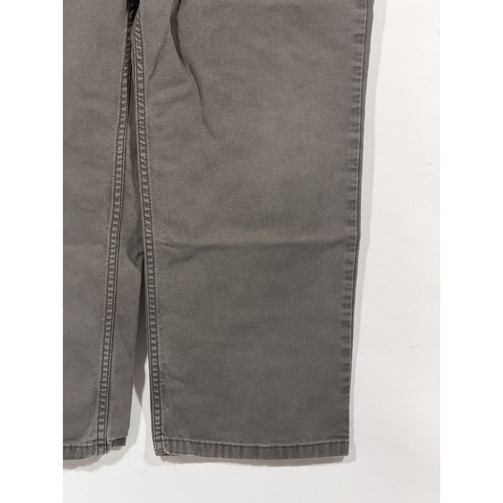 Carhartt Dungaree Work Pants Mens 36x30 Moss Green Canvas Relaxed Fit - Picture 15 of 16